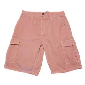 Men's LRG‎ Lifted Research Group Pink Classic Fit Cargo Shorts Size 36